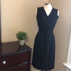 Black Banana Republic Faux Wrap Dress